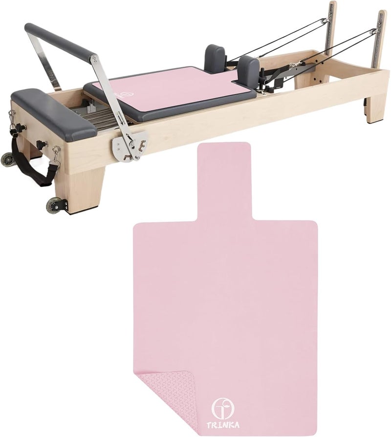 TRINKA Non-Slip Pilates Reformer Mat, 2mm Thick Pilates Reformer Machine Cover Mat, 39" x 24" Foldable Washable Absorb Sweat Accessory for Home, Studio, Gym Fitness - Image 1